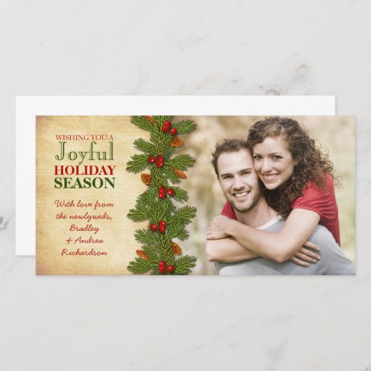 我々の初めてのクリスマスズトゥームブアフリデイ シーズンカード (正面/裏面)