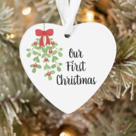 我々の初めてのクリスマスミスタルトーロマンチックなクリスマス オーナメント