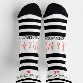 我々の初めてのクリスマス夫妻/カップルの新しい ソックス (上部)