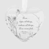 我々の初めてのクリスマス感動的 オーナメント (裏面)