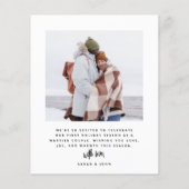 我々の初めてのクリスマス新着写真ホリデーバジェット (裏面)