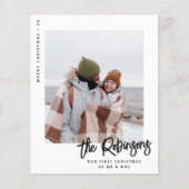 我々の初めてのクリスマス新着写真ホリデーバジェット (正面)