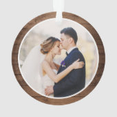 我々の初めてのクリスマス新素朴生ウッドパインツリー オーナメント (裏面)