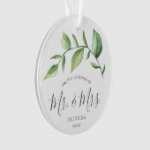 我々の初めてのクリスマス素朴の緑の新着写真 オーナメント (正面)