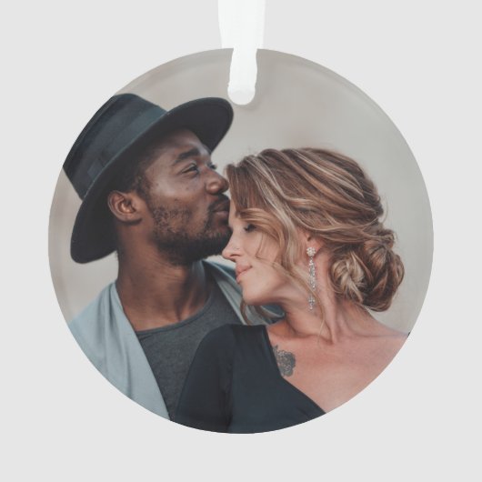 我々の初めてのクリスマス結婚したの緑 オーナメント (裏面)