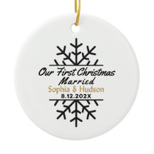 我々の初めてのクリスマス結婚したパーソナライズされた