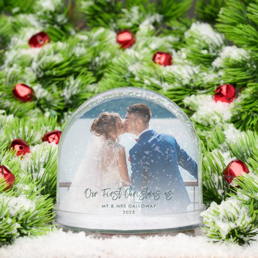 我々の初めてのクリスマス結婚した結婚の写真のカスタム (クリスマス)