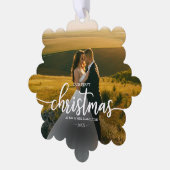 我々の初めてのクリスマス オーナメントカード (左)