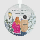 我々の初めてのクリスマス オーナメント (裏面)