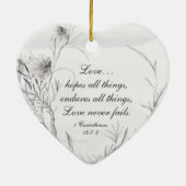 我々の初めてのクリスマス、クリスチャンパーソナライズされたス セラミックオーナメント (裏面)