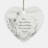 我々の初めてのクリスマス、クリスチャンパーソナライズされたス セラミックオーナメント (裏面)