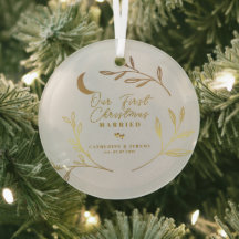 我々の初めてのクリスマス 結婚 ボタニカルスクリプト
