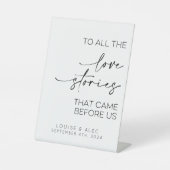 我々の前の全ての愛来の話に 台座サイン (正面)