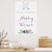 我々の印結婚象へようこそ |フローラ | bothanic ポスター (キッチン)