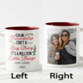 我々の友情それは100万の小さなことだ ツートーンマグカップ