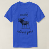 我々の国立公園の再生Rewilding保全B Tシャツ (デザイン正面)