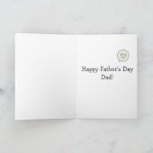 我々の城の王に…かわいい父の日 カード (内部)