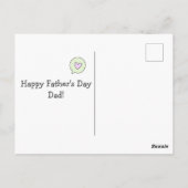 我々の城の王に…かわいい父の日 ポストカード (裏面)