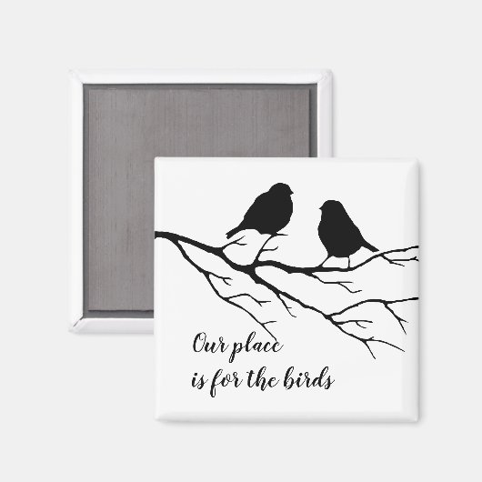 我々の場所は鳥達引用文の為だ マグネット (正面/裏面)