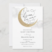 我々の夢は真来の月と星のベビーを持つ 招待状 (正面)