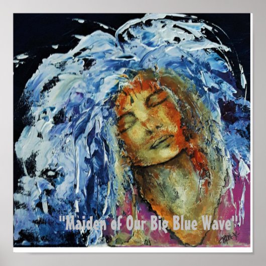 "我々の大きな青い波の乙女" ポスター (正面)