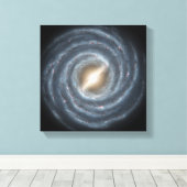 我々の天の川の銀河系 キャンバスプリント (インサイチュ (ウッドフロア))