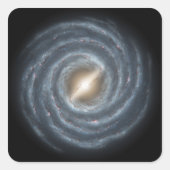 我々の天の川の銀河系 スクエアシール (正面)