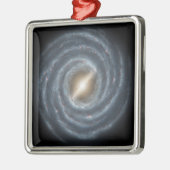 我々の天の川の銀河系 メタルオーナメント (左)