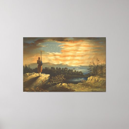 我々の天国生まれバナーバイWilliam Bauly キャンバスプリント (正面)