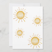 我々の太陽の光が一誕生日 招待状 (裏面)