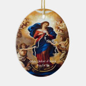 我々の女性のノットの祈りの言葉 セラミックオーナメント (右)