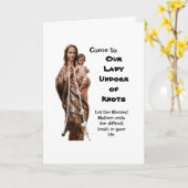 我々の女性の結び目 カード (黄色い花)