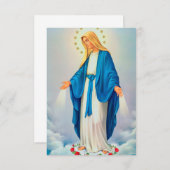 我々の女性は無垢な概念 サンキューカード (正面/裏面)