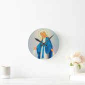 我々の女性は無垢な概念 ラウンド壁時計 (ホーム)