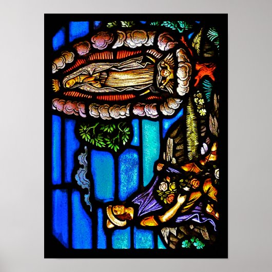 我々の女性グアダルーペヌエストラセノラステンドグラス ポスター (正面)