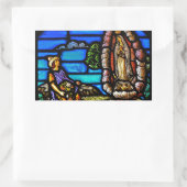 我々の女性グアダルーペヌエストラセノラステンドグラス 長方形シール (バッグ)