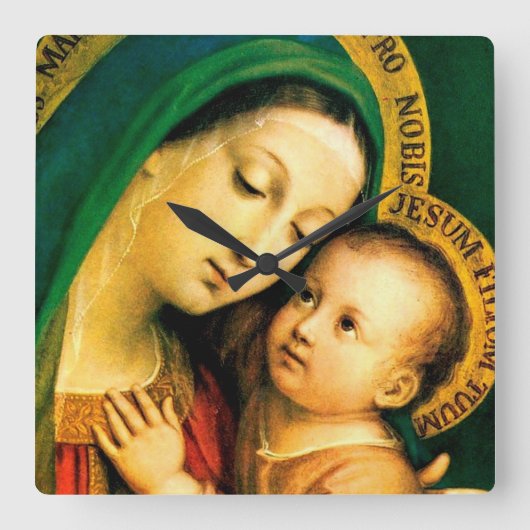 我々の女性グッドカウンセルの四角い壁掛け時計 スクエア壁時計 (正面)