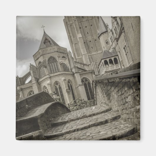 我々の女性マグネットのブルージュ教会 マグネット (正面)