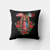 我々の女性乙女戦士デ・グアダルーペメキシコ国旗 クッション (裏面)