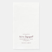 我々の婚約婚約したディナー結婚・バーガンディ (正面)