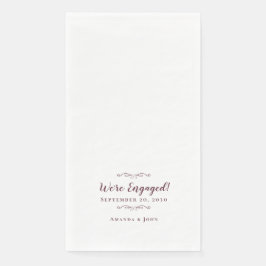 我々の婚約婚約したディナー結婚・バーガンディ