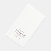 我々の婚約婚約したディナー結婚・バーガンディ (コーナー)