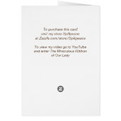 我々の婦人の奇跡的なリボン (裏面)