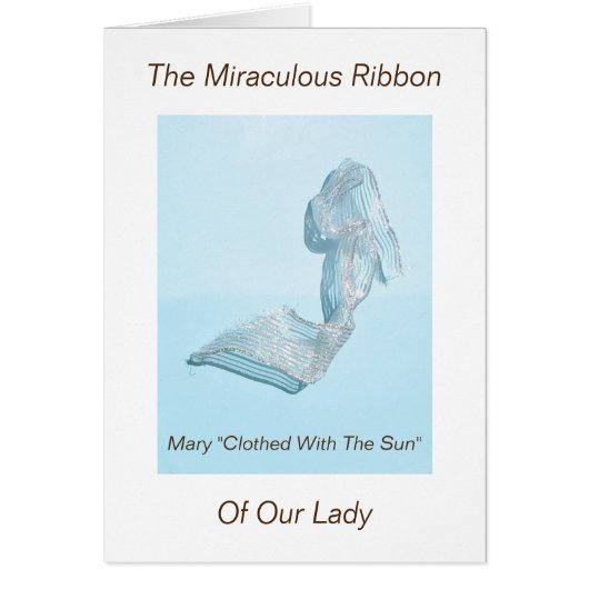 我々の婦人の奇跡的なリボン (正面)