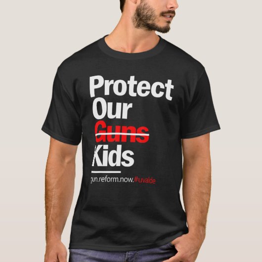 我々の子供たち保護がGではない十分な終わり拳銃の暴力 Tシャツ (正面)