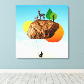 我々の存在の岩 キャンバスプリント (インサイチュ (ウッドフロア))