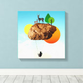 我々の存在の岩 キャンバスプリント (インサイチュ (ウッドフロア))