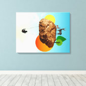 我々の存在の岩 キャンバスプリント (インサイチュ (ウッドフロア))