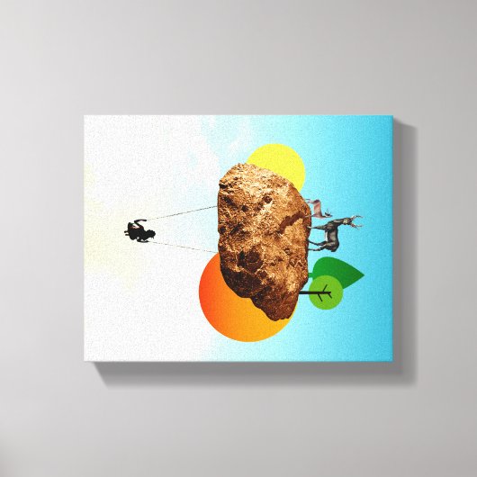 我々の存在の岩 キャンバスプリント (正面)