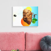 我々の存在の岩 キャンバスプリント (インサイチュ (リビング))